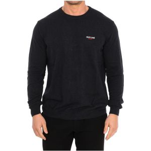 Roberto Cavalli, Heren, Truien, Zwart, Maat: 2XL Viscose,