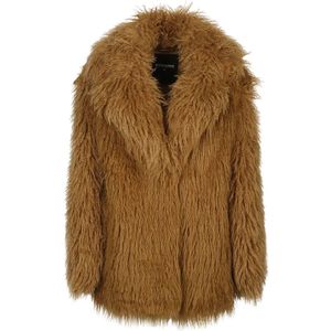 Patrizia Pepe, Dames, Jassen, Bruin, Maat: 2XS Acryl,