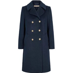 RUE de Femme, Dames, Mantels, Blauw, Maat: S Wol,