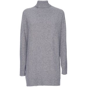 Manila Grace, Dames, Truien, Grijs, Maat: S Viscose,