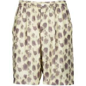 Marni, Heren, Korte broeken, Veelkleurig, Maat: S Zijde,