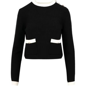 Kaos, Dames, Truien, Zwart, Maat: S Viscose,