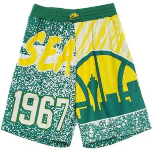 Mitchell & Ness, Heren, Sport, Veelkleurig, Maat: L Poliester,