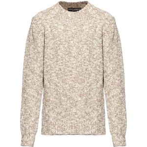 Dolce & Gabbana, Heren, Truien, Beige, Maat: S Wol,