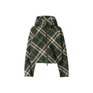 Burberry Groene lichte jas voor vrouwen , Multicolor , Dames , Maat: M