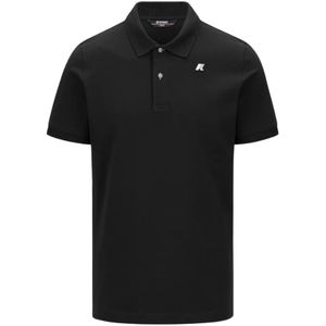 K-Way, Heren, Tops, Zwart, Maat: M Katoen,