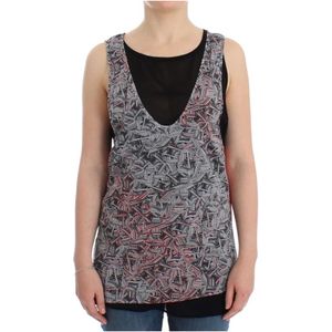 Costume National, Dames, Tops, Zwart, Maat: L Poliester,