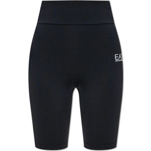 EA7 Emporio Armani - Trainingsbroek - Effen Zwart - Stretchmateriaal