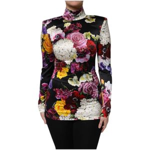 Dolce & Gabbana - Long Sleeves Blouse Top - Multicolor - Blousetops