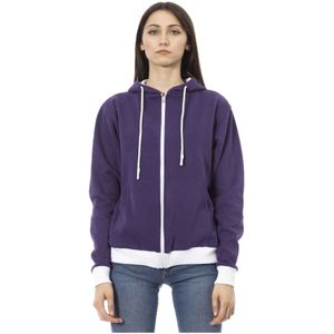 Baldinini, Dames, Sweatshirts & Hoodies, Paars, Maat: M