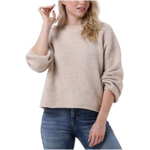 Drykorn, Dames, Truien, Beige, Maat: XL Wol,