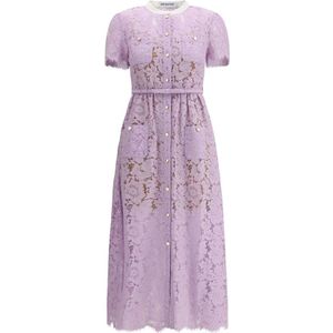 Self Portrait, Dames, Jurken, Paars, Maat: 3XS Katoen,