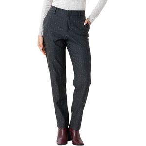 Kocca, Dames, Broeken, Grijs, Maat: 2XS Leer,