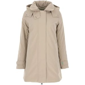 Save The Duck, Dames, Jassen, Beige, Maat: L Poliester,