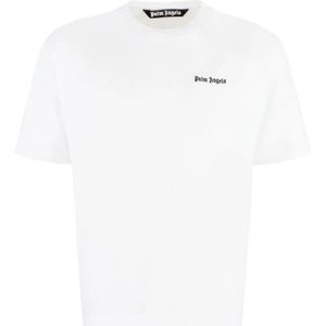 Palm Angels, Heren, Tops, Wit, Maat: XL Katoen,