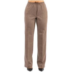 Regular fit broek met wol, model 'ZELMA'