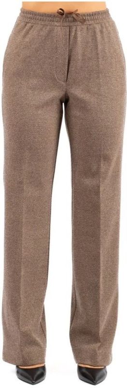 Regular fit broek met wol, model 'ZELMA'