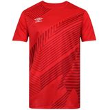 Umbro - League - T-shirt - Rouge/Bordeaux - Korte Mouwen - 100% Polyester