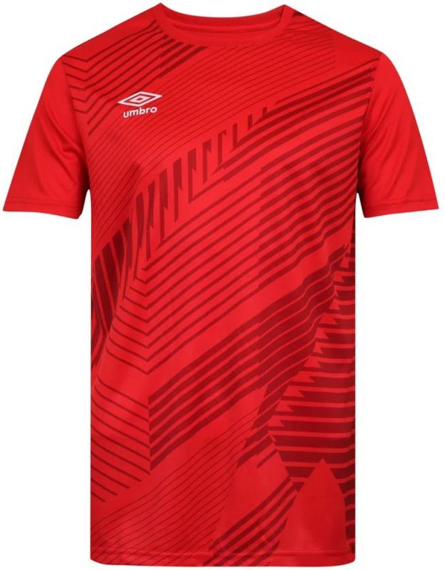 Umbro - League - T-shirt - Rouge/Bordeaux - Korte Mouwen - 100% Polyester