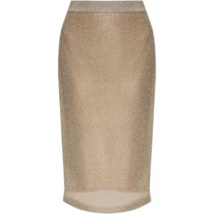 Tory Burch, Dames, Rokken, Geel, Maat: L