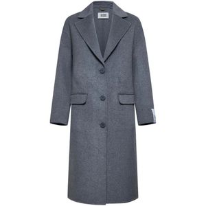 Silvian Heach, Dames, Mantels, Grijs, Maat: 2XS Wol,