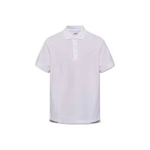 Burberry Polo shirt met logo , White , Heren , Maat: XS
