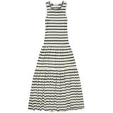 Munthe - Gestreepte Rib Jurk - Groen - 100% Katoen