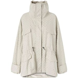 Pinko, Dames, Jassen, Grijs, Maat: XS