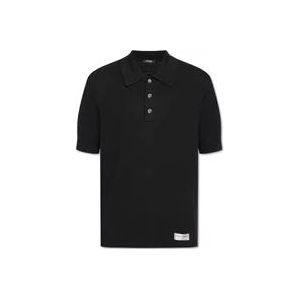 Balmain Wollen polo , Black , Heren , Maat: L