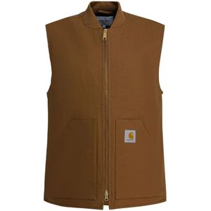 Carhartt Wip, Heren, Jassen, Bruin, Maat: L Katoen,