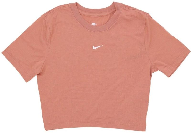 Nike - Cropped Sportswear Essential Tee - Roze - Dames - Polyester