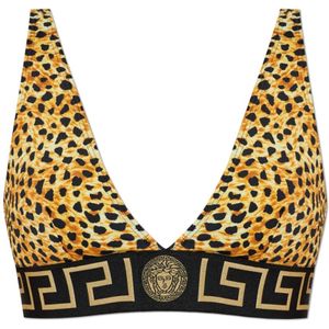 Versace, Dames, Badkleding, Geel, Maat: S Polyamide,