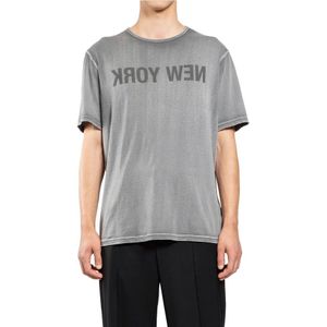 Helmut Lang, Heren, Tops, Grijs, Maat: S Katoen,