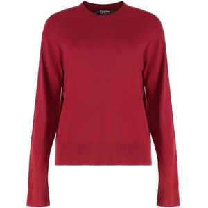 Max Mara - Geribbelde Gebreide Eco Wollen Trui - Rood