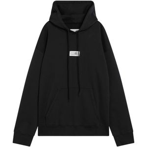 MM6 Maison Margiela, Heren, Sweatshirts & Hoodies, Zwart, Maat: S