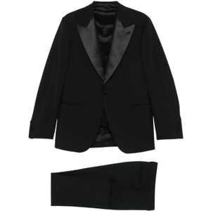 Caruso, Heren, Pakken, Zwart, Maat: 3XL