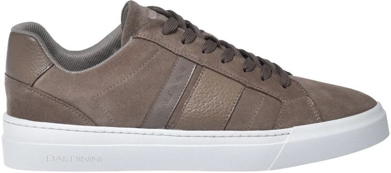 Baldinini - Trainers - Beige - Taupe Suede en Tumbled Leer - Heren