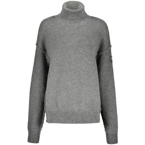 Palm Angels, Dames, Truien, Grijs, Maat: M Wol,