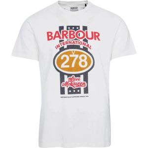 Barbour, Heren, Tops, Wit, Maat: XL