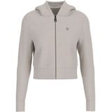 Guess Jeans - Gebreid Jack - Dames - Slim Fit - Capuchon - Materiaalmix met Wol en Zijde