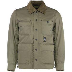 Moncler, Heren, Jassen, Groen, Maat: S Katoen,