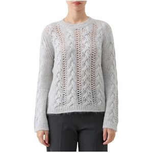 Le Tricot Perugia, Dames, Truien, Grijs, Maat: S Mohair,