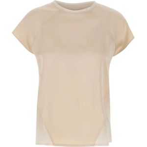 Liu Jo, Dames, Tops, Beige, Maat: S Satijn,
