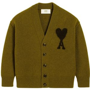 Ami Paris, Heren, Truien, Groen, Maat: XL Wol,