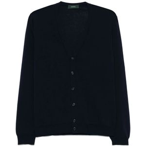 Zanone, Heren, Truien, Blauw, Maat: L