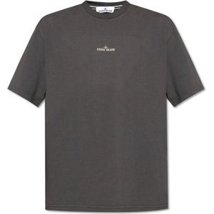 Stone Island, Heren, Tops, Grijs, Maat: S Katoen,