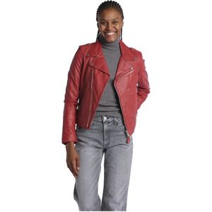 Schott Nyc, Dames, Jassen, Rood, Maat: M