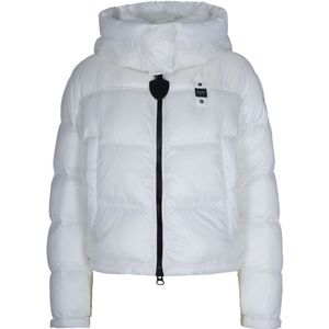 Blauer - Winterjas - Wit - Gewatteerde Jas - Afneembare Capuchon