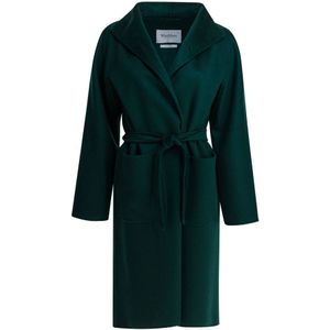 Max Mara, Dames, Mantels, Groen, Maat: XS Kasjmier,