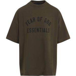 Fear Of God, Heren, Tops, Groen, Maat: 2XL Jersey,